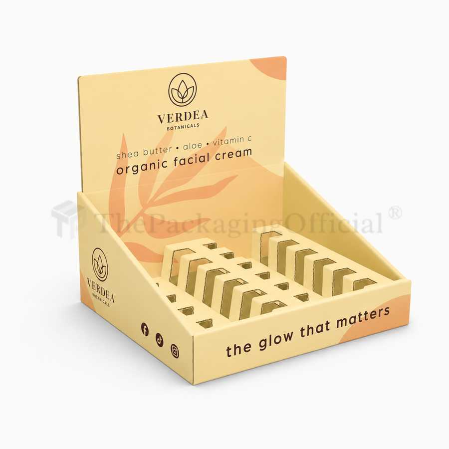 Corrugated Counter Display with Insert